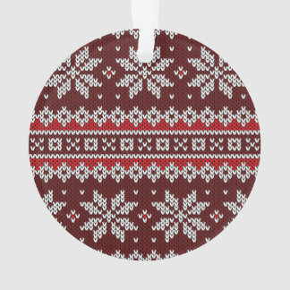 Feiertags-angemessenes Insel-Strick-Muster Ornament