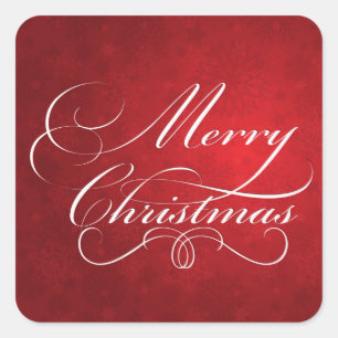 Feiertags-Aufkleber Quadratischer Aufkleber