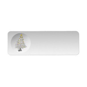 Feiertags-Aufkleber-Silber-Kugel-Weihnachtsbaum