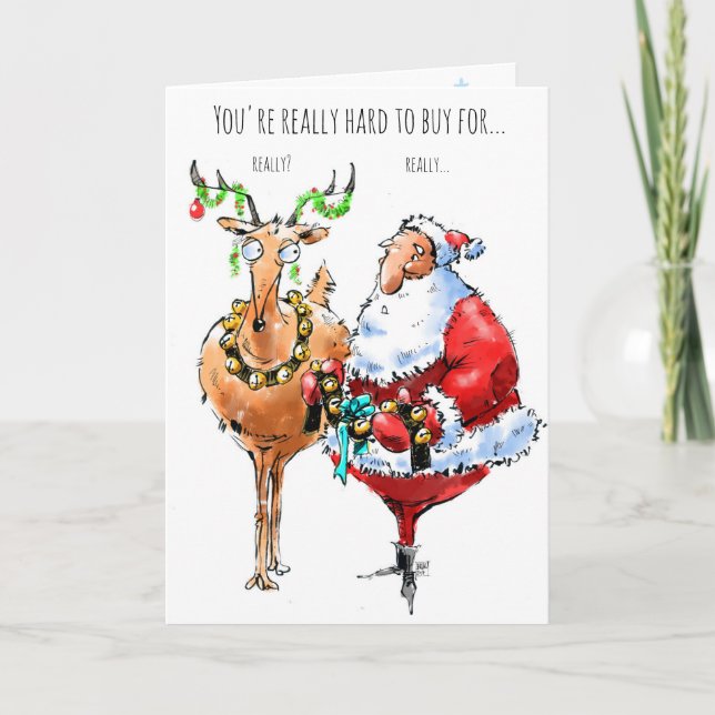 Feiertags-Cartoonkarte Feiertagskarte (Vorderseite)