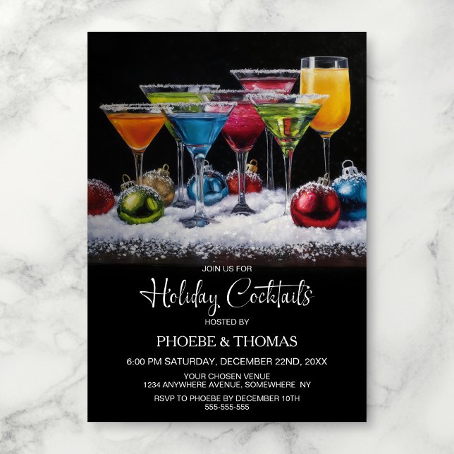 Feiertags-Cocktailparty Einladung (Von Creator hochgeladen)