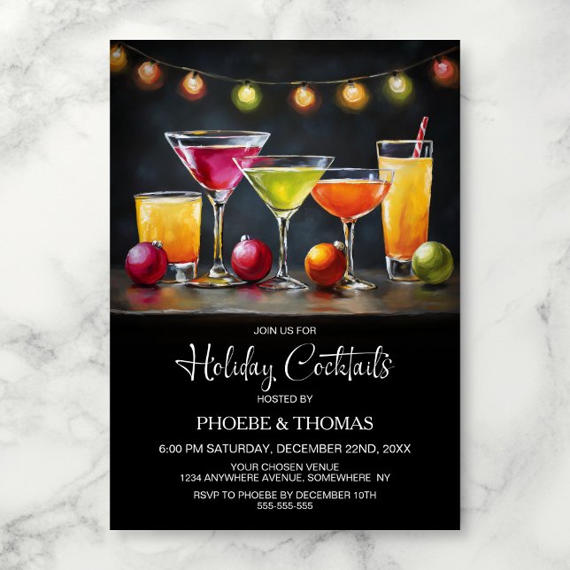 Feiertags-Cocktailparty Einladung (Von Creator hochgeladen)