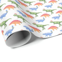 Feiertags-Dinosaurier-Geschenkpapier
