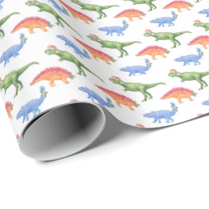 Feiertags-Dinosaurier-Geschenkpapier Geschenkpapier