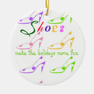 Feiertags-Einkaufen für Mädchen, die Liebe Keramik Ornament
