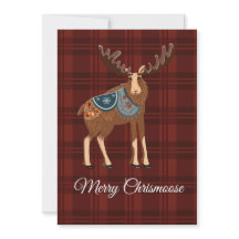 Feiertags-Elch-Karte