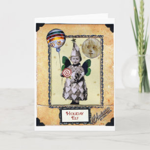 Feiertags-Elf Feiertagskarte