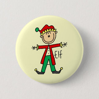 Feiertags-Elf-T - Shirts und Geschenke Button