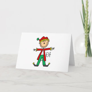 Feiertags-Elf-T - Shirts und Geschenke Feiertagskarte