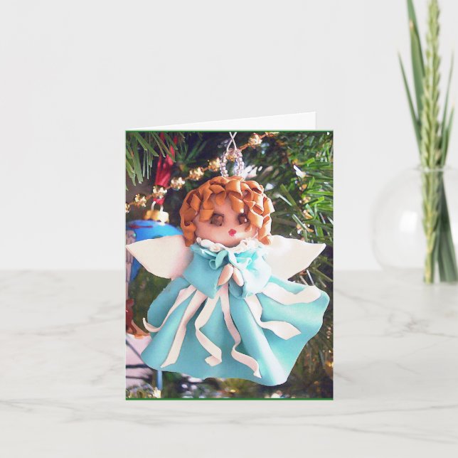 Feiertags-Engel Feiertagskarte (Vorderseite)