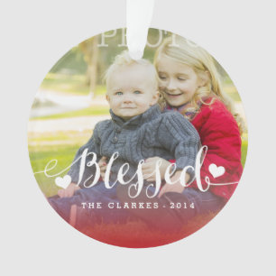 Feiertags-Foto-Verzierung des Feiertags-Segen-  Ornament