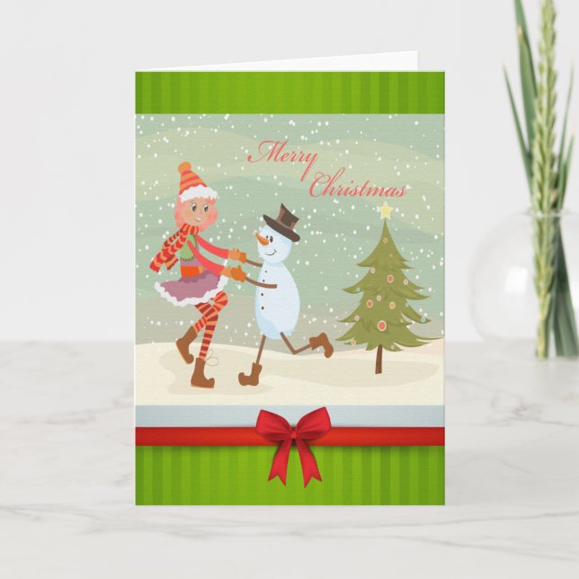 Feiertags-Füße Feiertagskarte (Vorderseite)