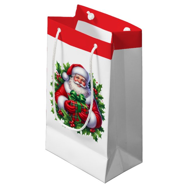 Feiertags-Geschenktasche Kleine Geschenktüte (Vorderseite Schrägansicht)
