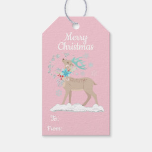 Feiertags-Glitzer-Winter-Märchenland Geschenkanhänger