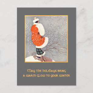 Feiertags-Glühen Feiertagspostkarte