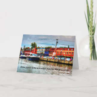 Feiertags-Gruß-Karte von Maryland Feiertagskarte