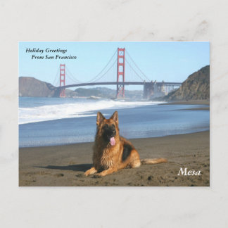 Feiertags-Grüße von San Francisco Feiertagspostkarte