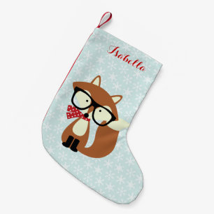Feiertags-Hipster-BrownFox Kleiner Weihnachtsstrumpf