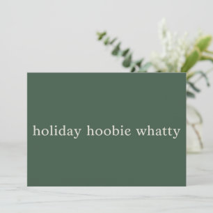 Feiertags Hoobie Whatty Weihnachten Lustiger Film