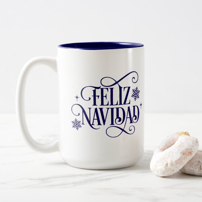 Feiertags-Kaffeetasse Zweifarbige Tasse (Mit Donut)