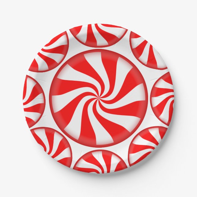 Feiertags-Karamell-Papierteller Pappteller (Vorderseite)