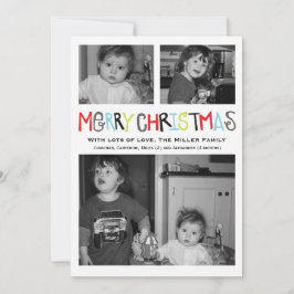 Feiertags-Karte Foto der frohen Weihnachten 3