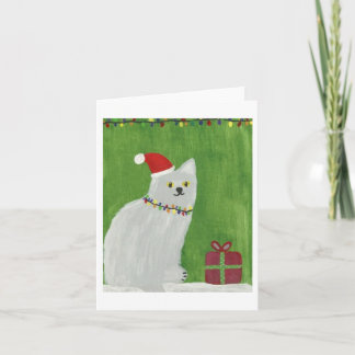 Feiertags-Katze Feiertagskarte