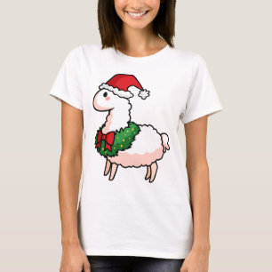 Feiertags-Lama-Elf T-Shirt