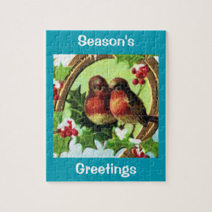 Feiertags-Liebe-Vögel Puzzle