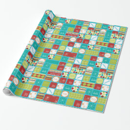 Feiertags-Mitteilungs-WeihnachtsPackpapier Geschenkpapier