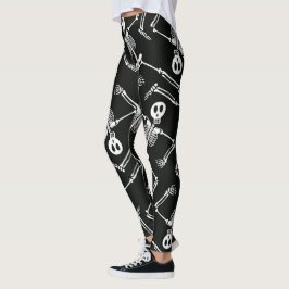 Feiertags-Muster-Leggings Halloweens skeleton Leggings
