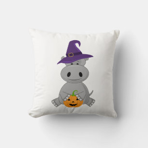 Feiertags-Nilpferd-Halloween-Hexe-Nilpferd Kissen
