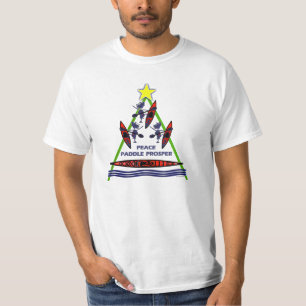 Feiertags-Paddel-Kajak-Kanu-Entwurf T-Shirt