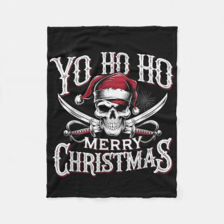 Feiertags-Pirat Yo Ho Ho Frohe Weihnachten Santa H Fleecedecke