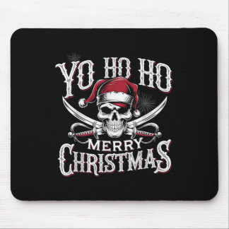 Feiertags-Pirat Yo Ho Ho Frohe Weihnachten Santa H Mousepad