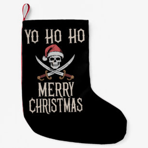 Feiertags-Pirat Yo Ho Ho Weihnachten Santa Bootfah Kleiner Weihnachtsstrumpf