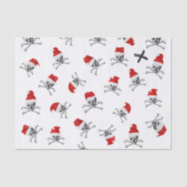 Feiertags-Piraten-Schädel #1 Seidenpapier