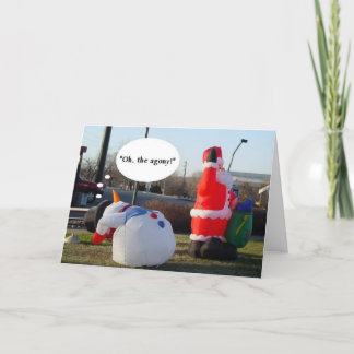 Feiertags-Qual Feiertagskarte