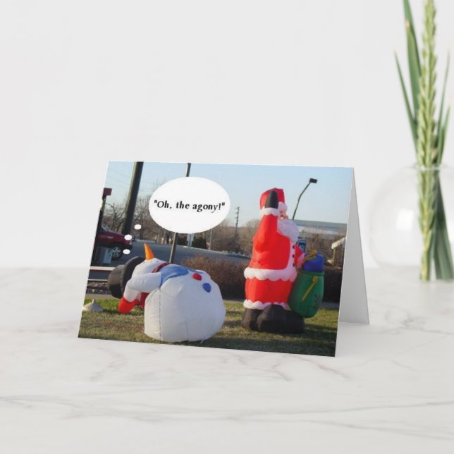 Feiertags-Qual Feiertagskarte (Vorderseite)