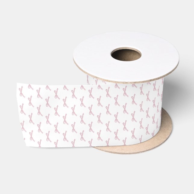 Feiertags-Rosa-Schleife Coquette Satinband (Spule)
