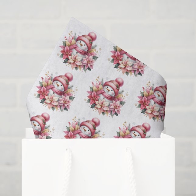 Feiertags-Schneemann-Tissue-Papier Seidenpapier (Geschenktüte)