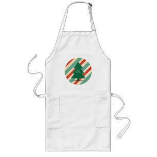 Feiertags-Schürze - Retro-Weihnachtsdesign Lange Schürze