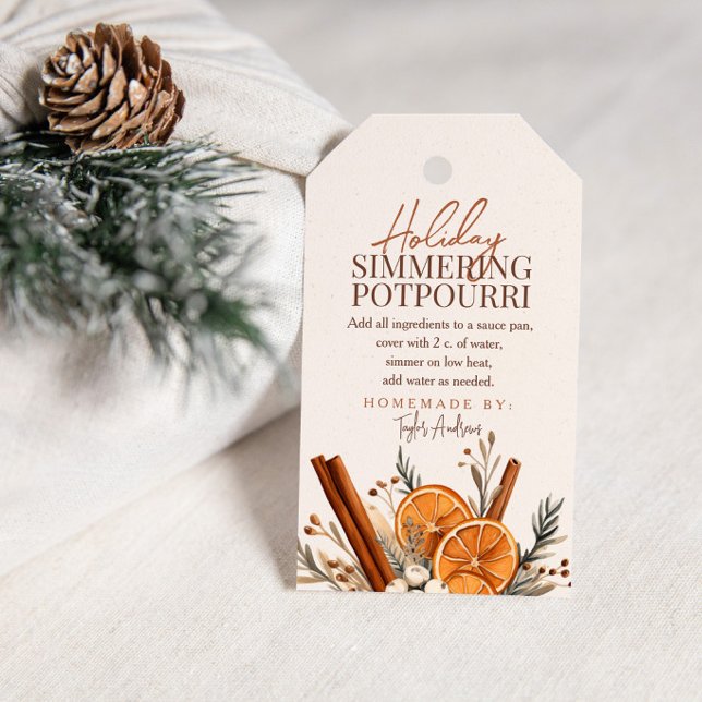 Feiertags-Simmering-Potpourri Geschenkanhänger (Von Creator hochgeladen)
