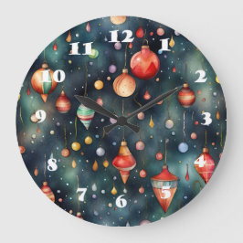 Feiertags-Spielzeug, Weihnachtsdekoration Wasserfa Große Wanduhr