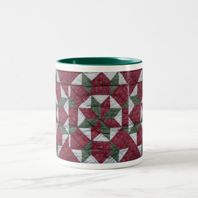 Feiertags-Stern Zweifarbige Tasse (Mittel)