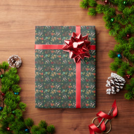Feiertags-Süßigkeiten - Kiefer (Farbe) Geschenkpapier