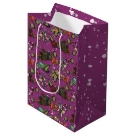 Feiertags-Süßigkeiten- Zuckerpflaume (Farbe) Mittlere Geschenktüte