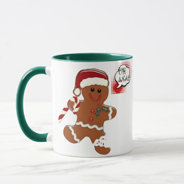 Feiertags-Tasse gingersnap Plätzchens lustige Tasse (Links)