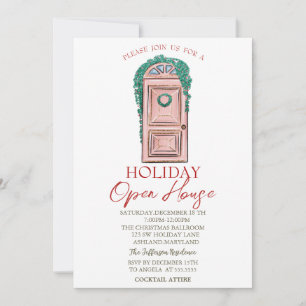 Feiertags-Tür Open House Einladung
