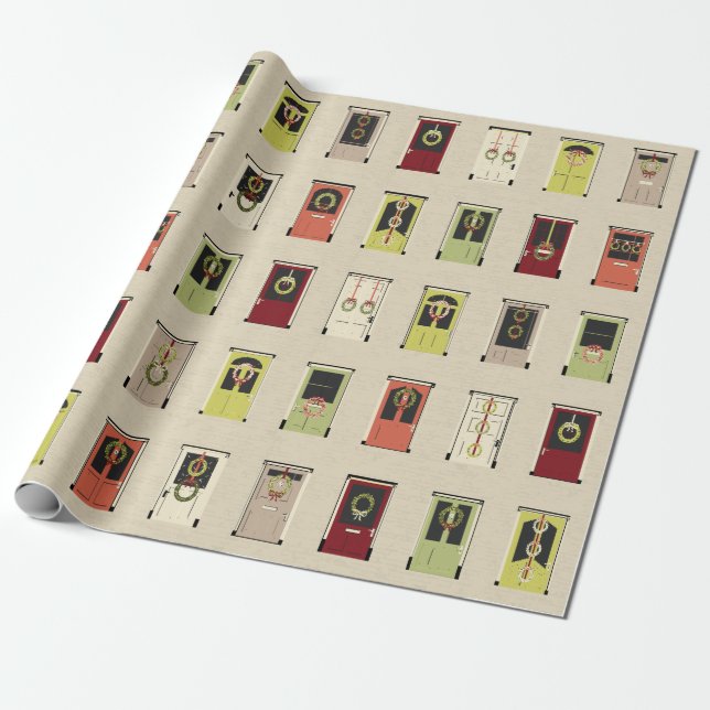 Feiertags-Türverpackungspapier Geschenkpapier (Ungerollt)